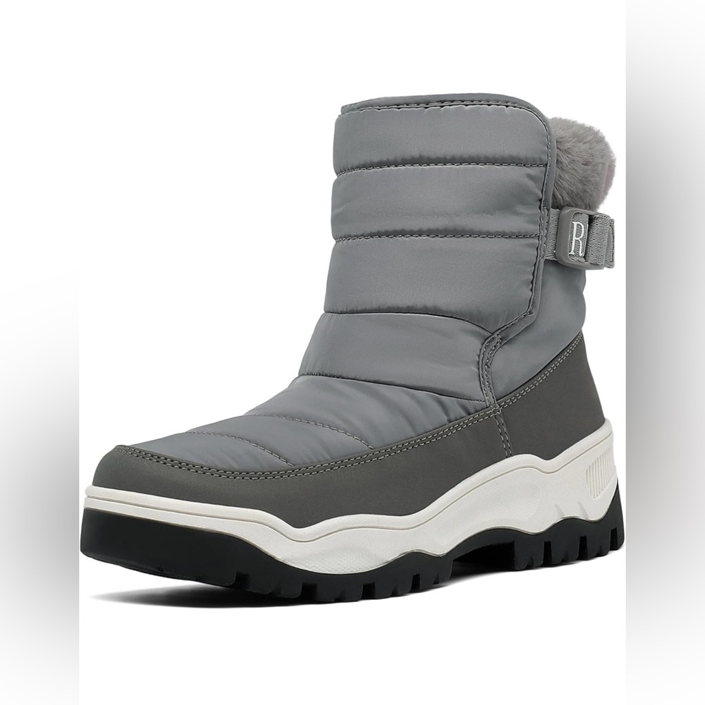 DREAM PAIRS Women's Winter Waterproof Snow  Ankle Booties Size 12 - Picture 2 of 9